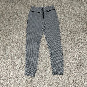 Urban Outfitters Susie Front Zip High Rise Gingham Pants US Size 4